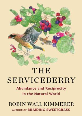 Cover with an illustration of a bird among berries and leaves