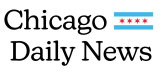 Chicago Daily News with an image of the Chicago flag
