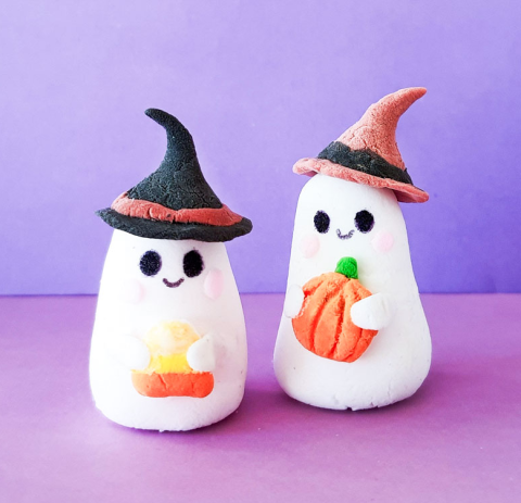 polymer clay ghost